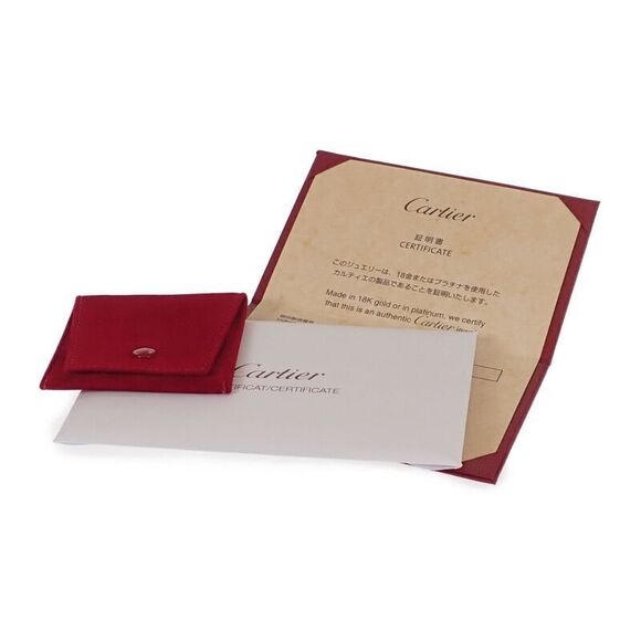 Cartier 2C Boucourse B4071047 Ring 18K White Gold White Gold Diamond #7 47 - Picture 12 of 12